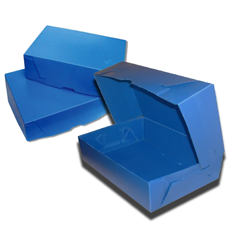 Cajas archivadoras A4 10 cm azul/blanca - 6 unidades - RETIF