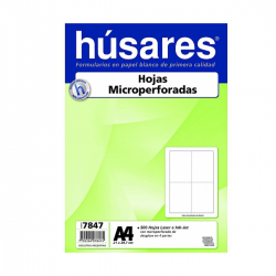 A 4 MICROPERFORADA EN CRUZ...