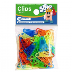 CLIPS PLAST.BOLSA X 100 GUSTI