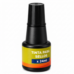 TINTA SELLO 24CC NEGRA