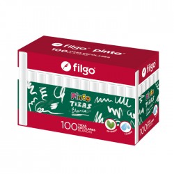 Tiza Blanca Antipolvo x100