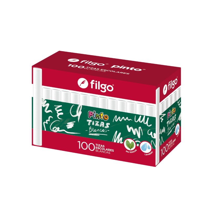 Tiza Blanca Antipolvo x100