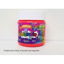 TEMPERA POTE.250GR FLUO ROSA