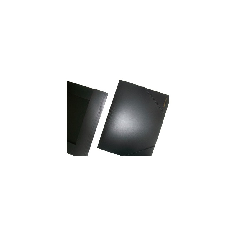 Carpeta Dossier Clip PRAXTON Din-A4 Negro, Pack x5 