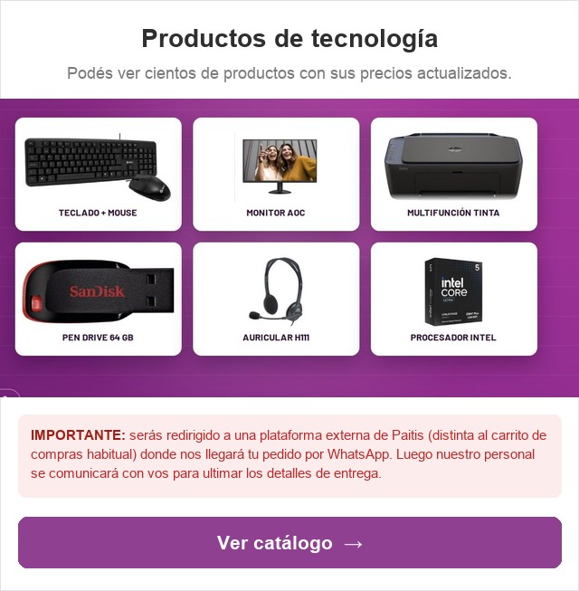 Productos de tecnología
